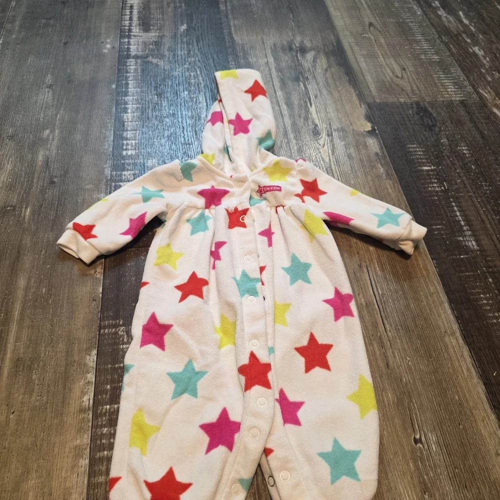 Carter's Cream Pajamas with Colorful Stars